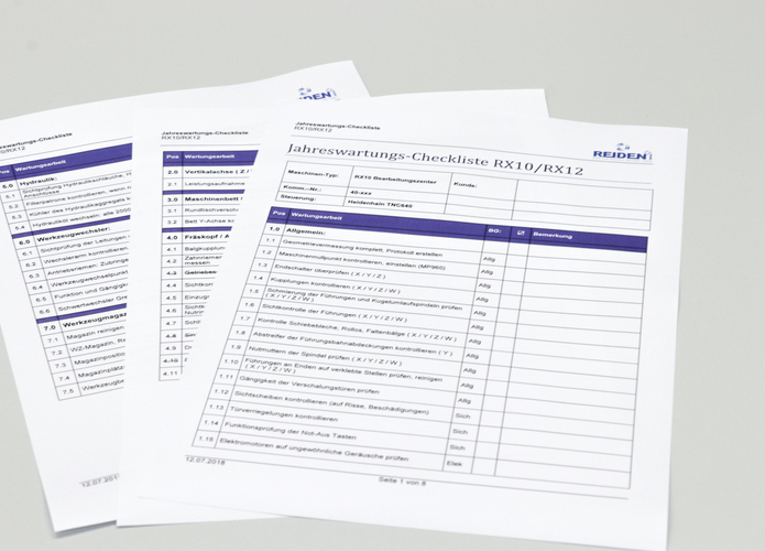 Liste de contrôle du papier | © Reiden Technik AG